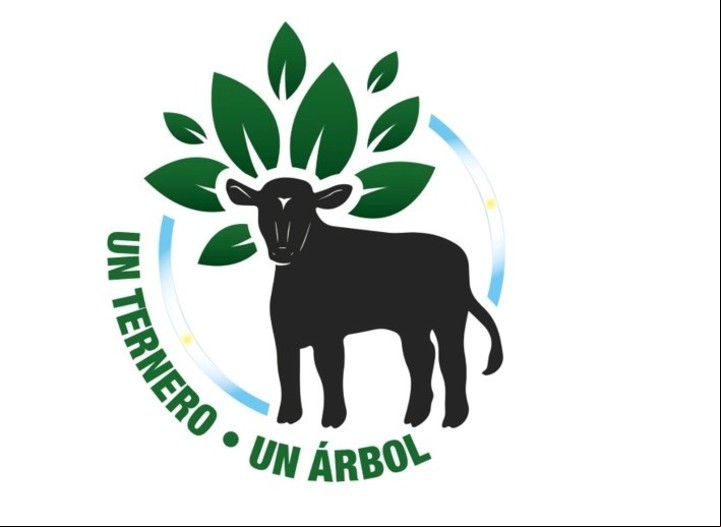 El lema de la iniciativa de producción sustentable: "Un ternero, un árbol"