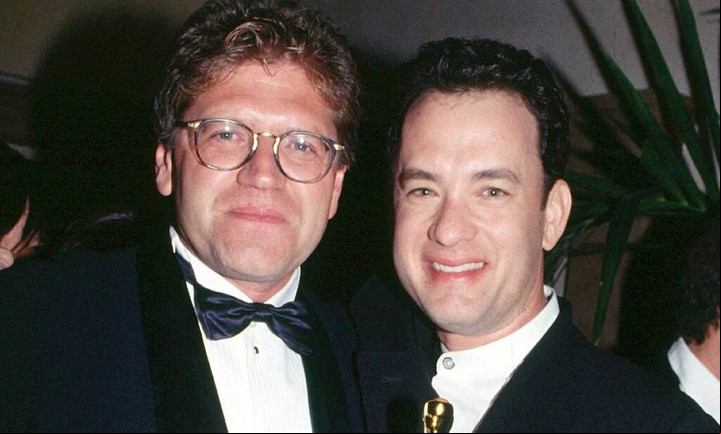 Robert Zemeckis y Tom Hanks, cuando filmaron "Forrest Gump" (1994).