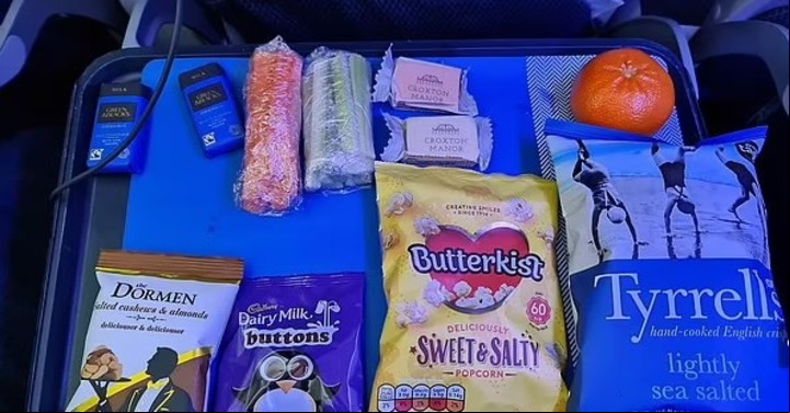 La imagen de los alimentos que le dieron a Fisher.