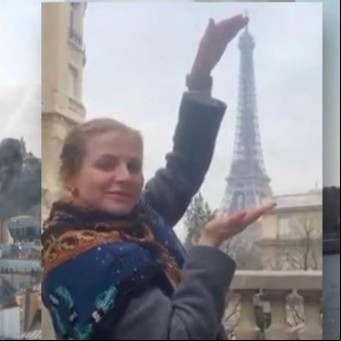 El impactante video de Ucrania que muestra un bombardeo sobre París