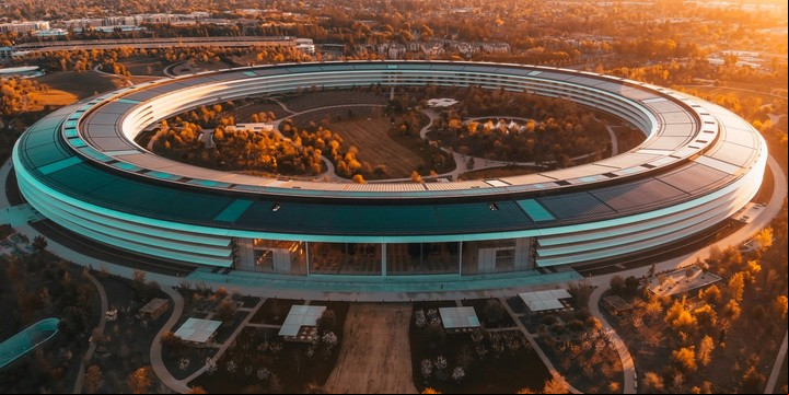Los cuarteles centrales de Apple en Cupertino.