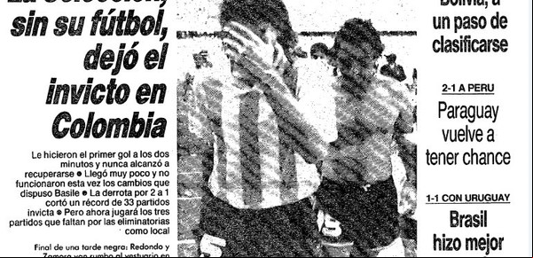 ¿Por qué el récord de la Selección de Coco Basile es de 31 partidos invicto y no de 33?