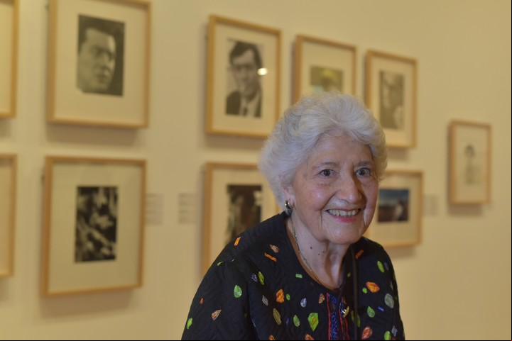 Sara Facio en su muestra homenaje. Gentileza MNBA