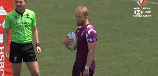 Argentina e Inglaterra, protagonistas de una polémica jugada en el Seven de Toulouse, en contra de los valores del rugby