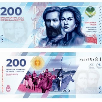 San Martín, Evita, Juana Azurduy y Belgrano: cómo son los nuevos billetes