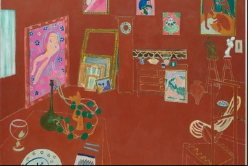 "El taller rojo", la obra maestra de Matisse, cobra vida propia