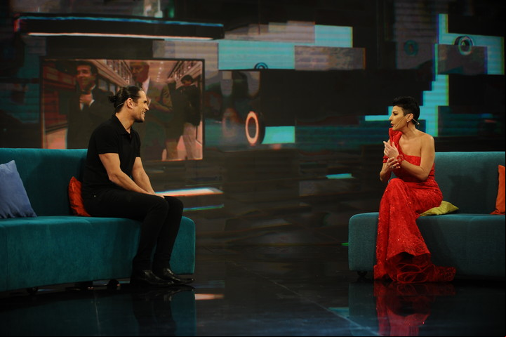 Diego Ramos y Carolina Papaleo, en el programa especial que anuncia el regreso de "Ricos y famosos". Foto Germán García Adrasti