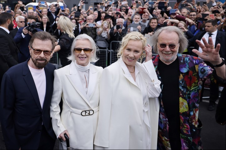 Bjorn Ulvaeus, Anni-Frid Lyngstad, Agnetha Faltskog y Benny Andersson: ABBA sigue en pie. Foto EFE