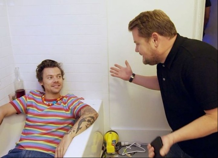Harry Styles, videoclip "Daylight" con dirección de James Corden. Foto: IG.