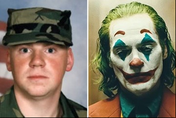 La historia del "soldado Joker", el militar que se disfrazó del personaje, intentó matar a un amigo y terminó mal