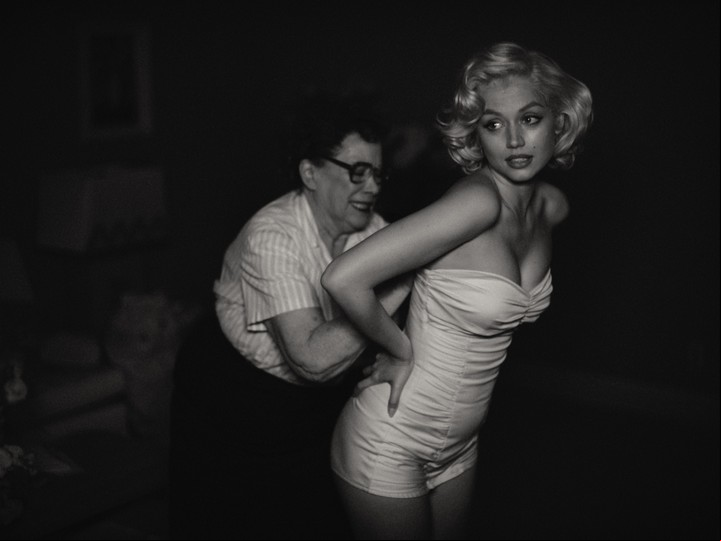 "Rubia", el filme sobre Marilyn con Ana de Armas, también fue calificada NC-17. Foto Netflix