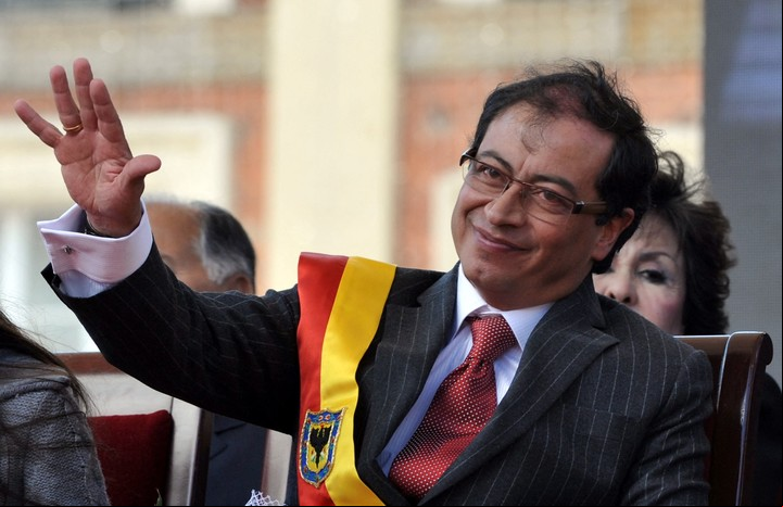 Gustavo Petro se impuso en la primera vuelta de las elecciones de Colombia. Foto: AFP