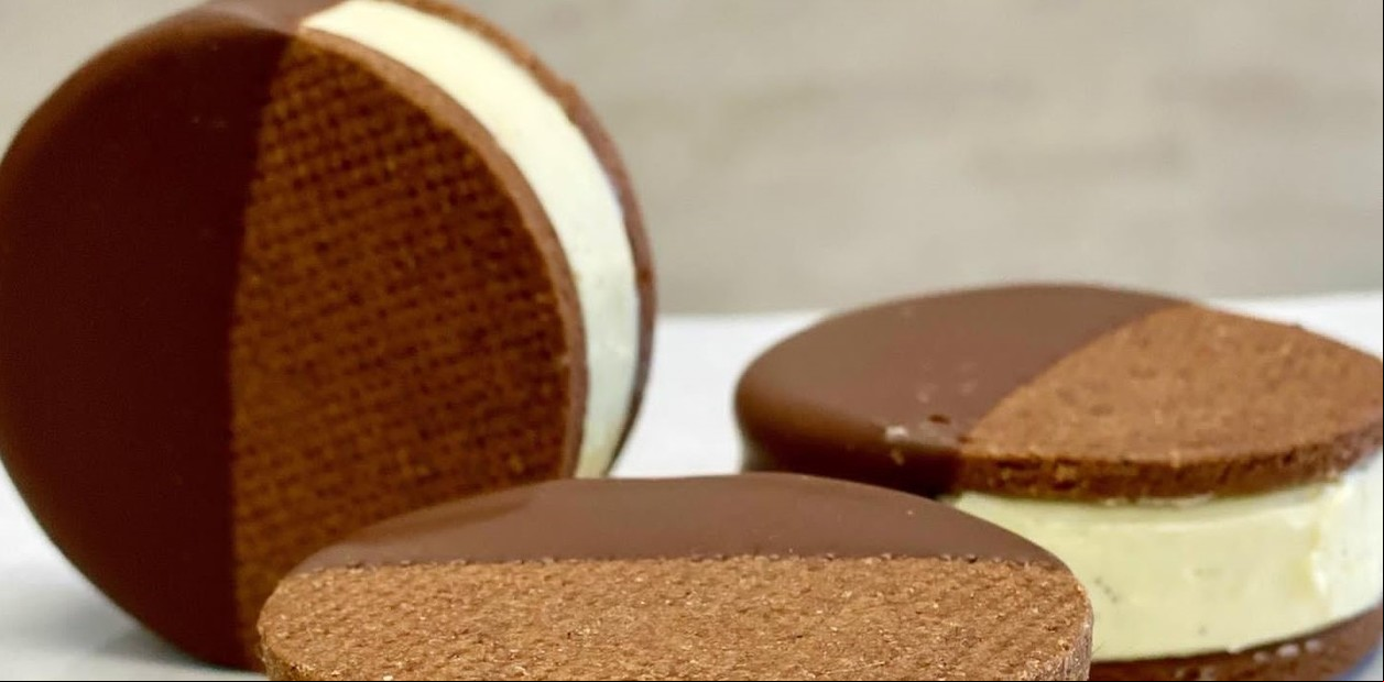Receta de Alfajores rellenos de ganache de chocolate blanco