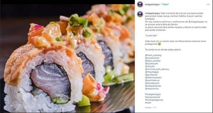 La confirmación del cambio en un ingrediente clave del sushi.