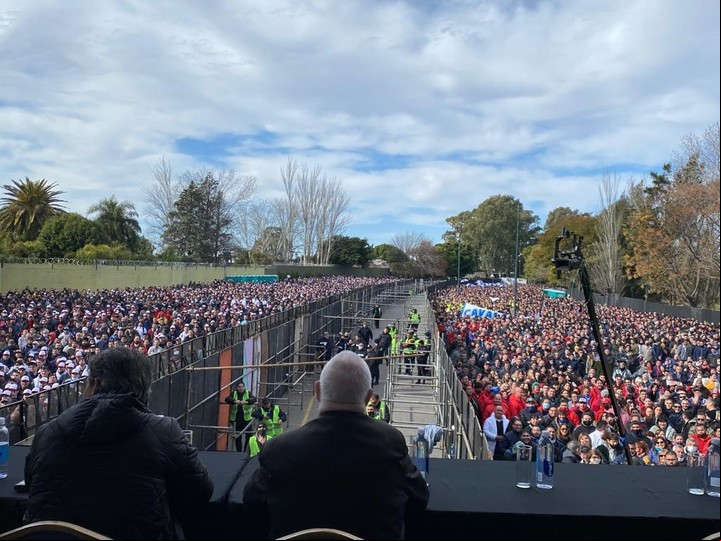 Asamblea del Sindicato de Comercio en Parque Norte, que definió la Junta Electoral para los comicios de septiembre.