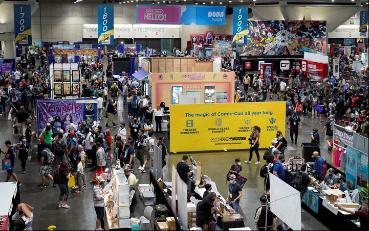 Una vista de la nueva Comic-Con de San Diego, anoche en su previa especial. Foto AP