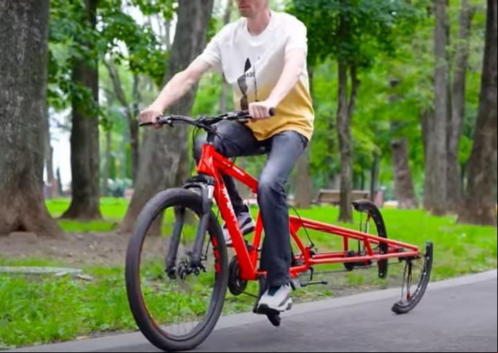 La bicicleta que sí funcionó. Foto: captura YouTube The Q