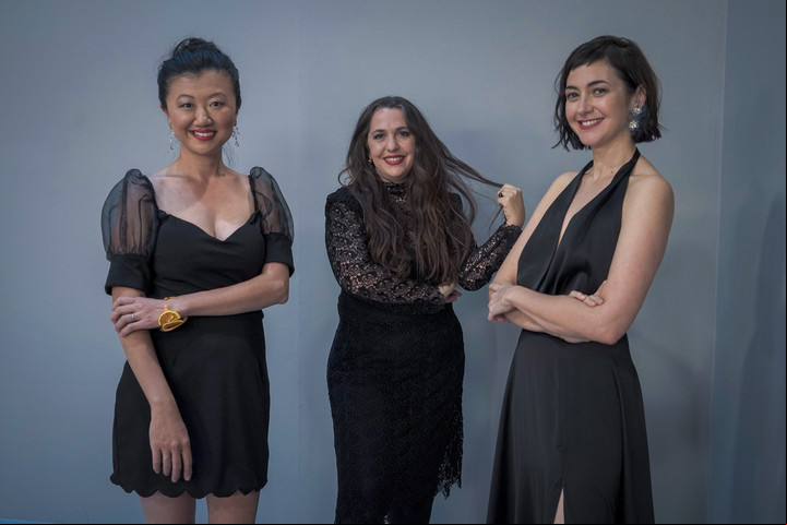 Karina Gao, Narda Lepes y Ximena Sáenz, las mujeres de Cocineros y cocineras argentinos. Foto Mario Quinteros
