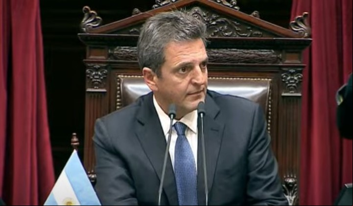 Sergio Massa en Diputados.