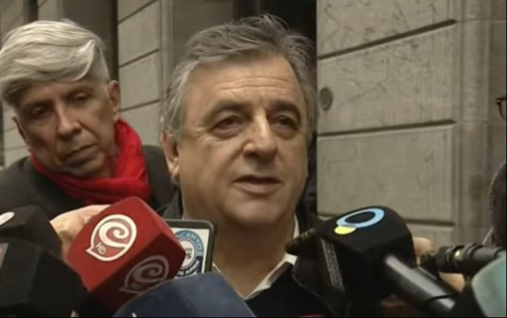 Mario Negri al llegar al Congreso.
