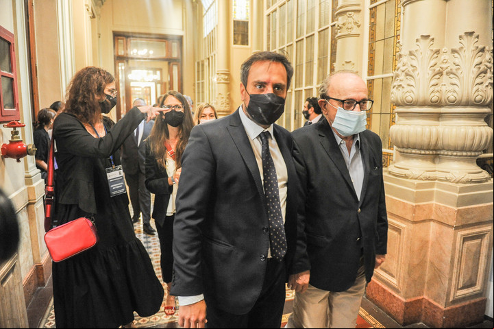Juan Cabandie en el Congreso
Foto Federico Lopez Claro