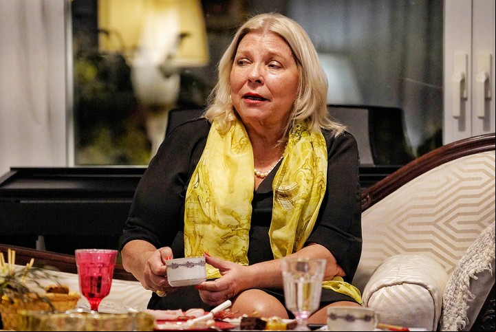 "La unidad de Juntos por el Cambio está garantizada", enfatizó Elisa Carrió. Fotos: Martín Bonetto.
