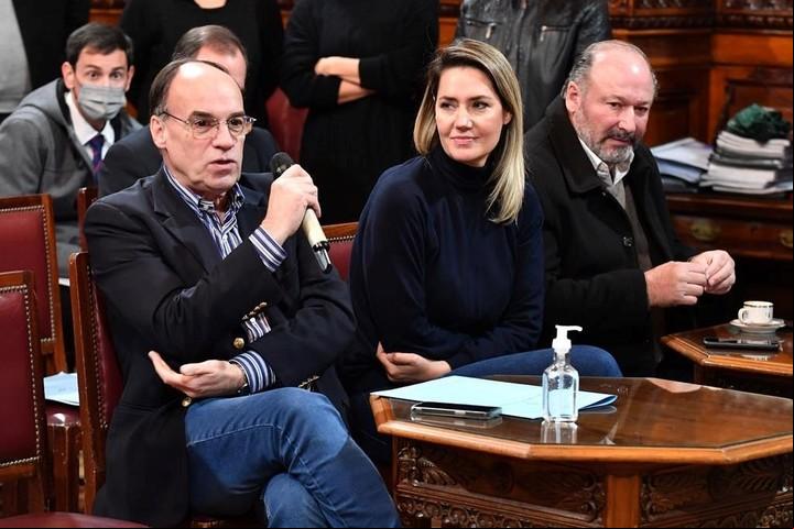 Senadores radicales Pablo Blanco, Carolina Losada y Daniel Kroneberger.