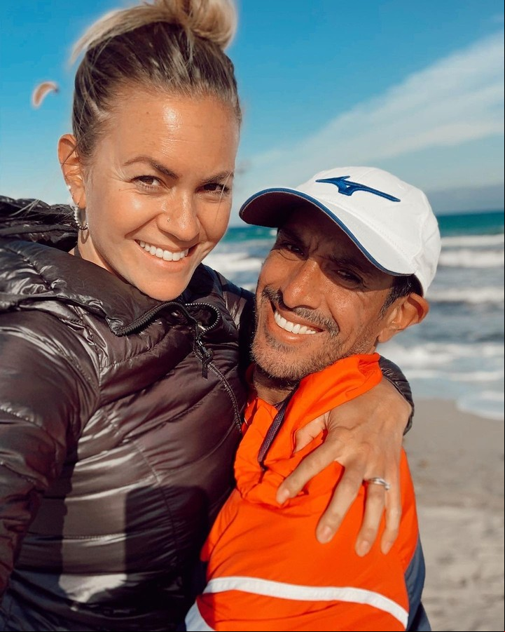 Bárbara Vitantonio y Martín Vasallo Arguello, juntos en Cagliari.