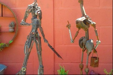 Vivir en ciencia ficción: el escritor que crea humanoides de hojalata