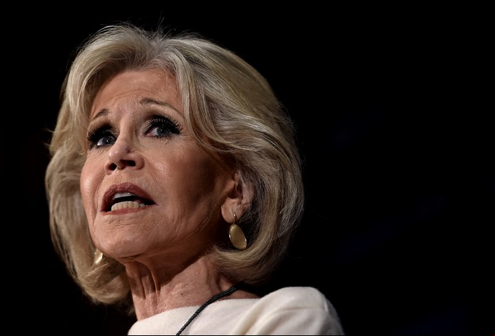 Jane Fonda continúa su activismo por el cambio climático. Foto AFP