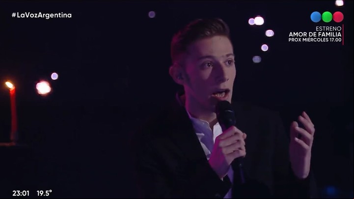 Iván Papetti: el participante que se convirtió en una estrella de La Voz Argentina. Captura TV.