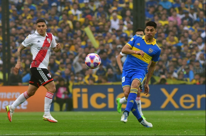 Ramírez fue el motor de Boca en la primera etapa. Solo le faltó
Foto: Marcelo Carroll