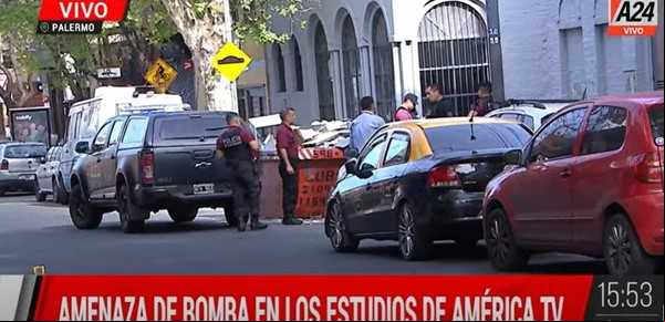 Amenaza de bomba en América TV: evacuaron los estudios tras un llamado al 911
