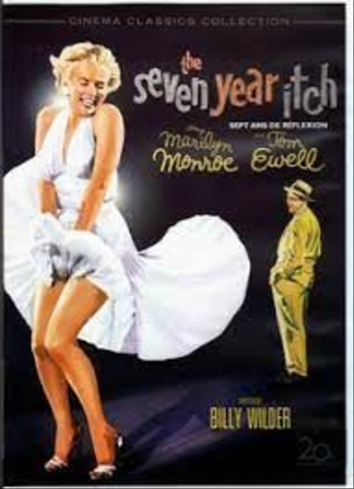 Marilyn Monroe y La Comezón del séptimo año, película de 1956.