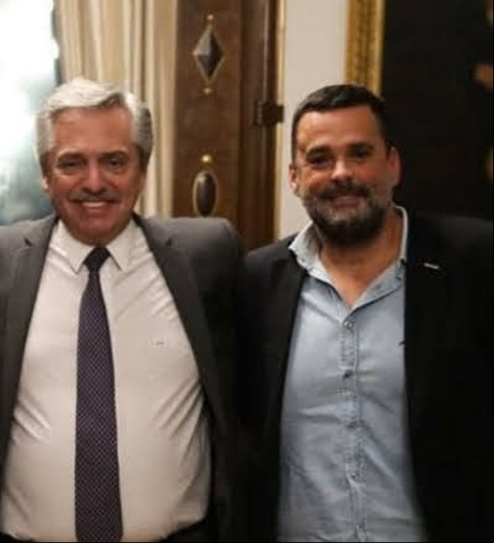 Daniel Menéndez, de Somos Barrios de Pie, una de las organizaciones cercanas a Alberto Fernández.