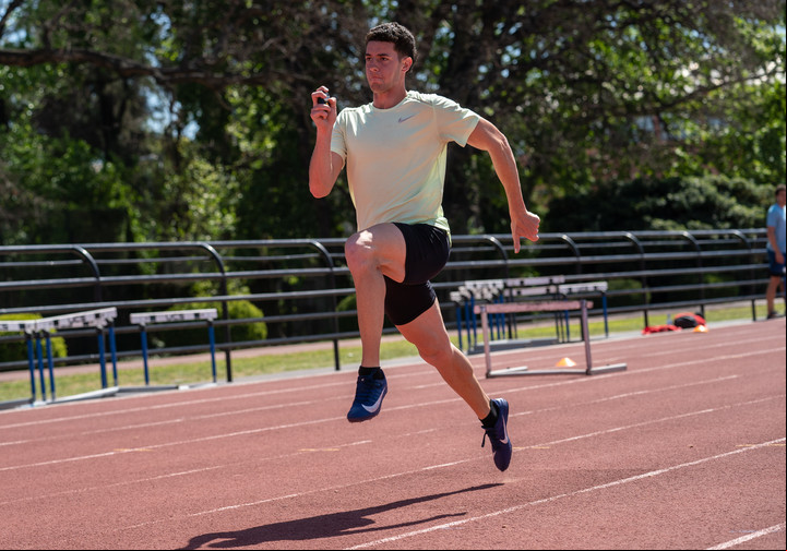 Matías Falchetti entrenando en las pistas del CENARD. Foto: Fernando de la Orden.