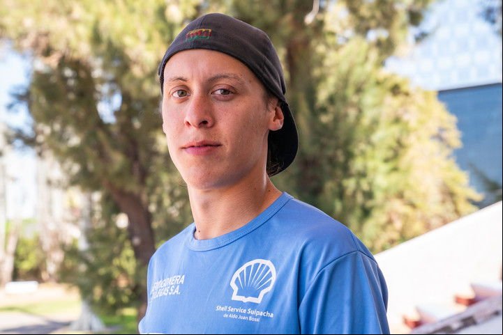 Elián Gaspar Larregina, velocista argentino especializado en 400 metros llanos. Foto: Fernando de la Orden.