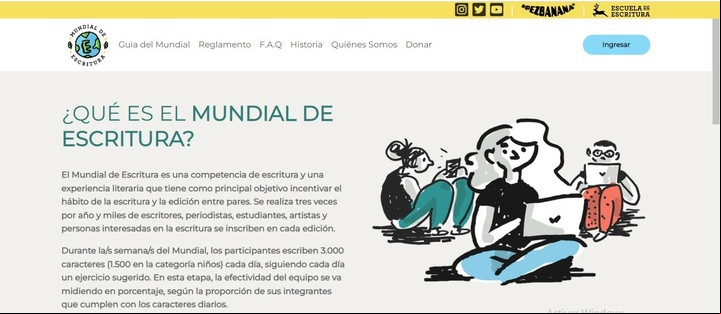 Mundial de Escritura. Captura