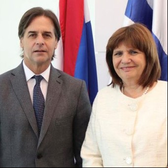Mientras todos felicitan a Lula Da Silva, Patricia Bullrich visitó a Luis Lacalle Pou en Uruguay