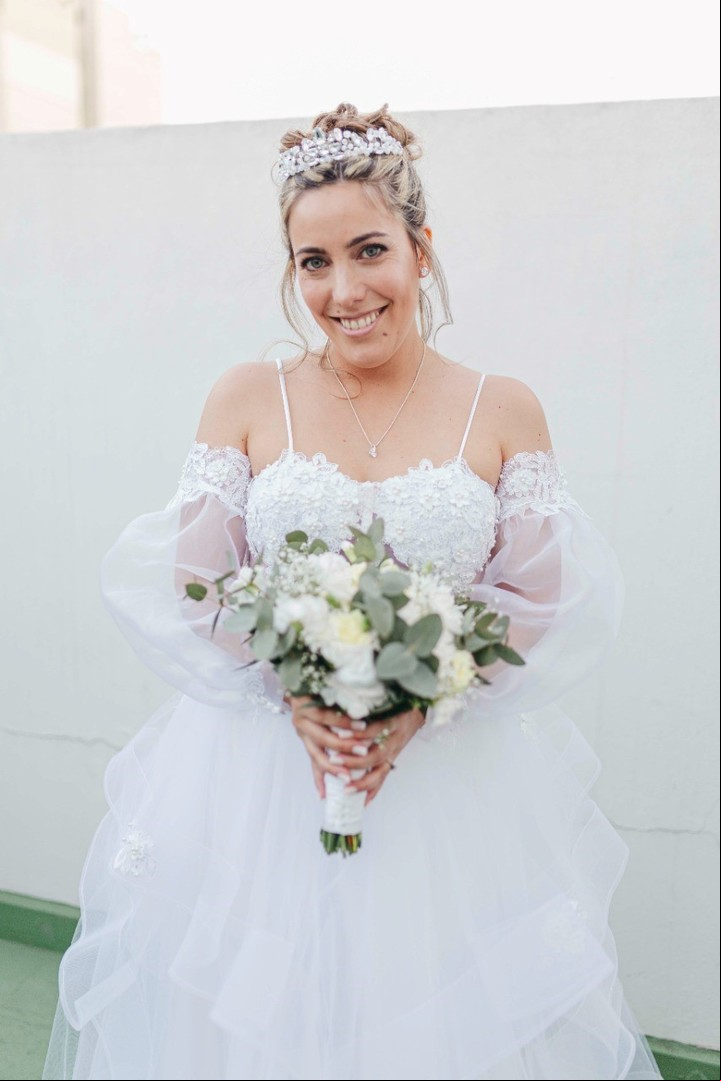El vestido soñado de Daniella Mastricchio. Foto: Nadia Flijer.