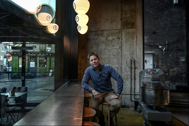 Jordan Frieda en Padella, su aclamado restaurante italiano en el barrio de Shoreditch en el este de Londres. (Mary Turner/The New York Times)