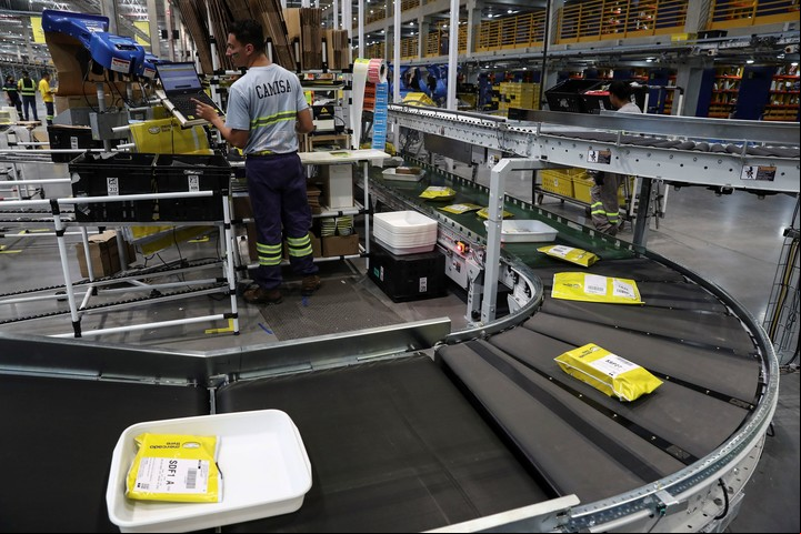 Un centro de distribución de Mercado Libre en Brasil: la empresa pisa fuerte en América Latina. Foto EFE