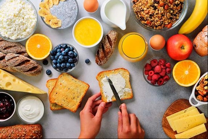 La variedad para un desayuno saludable.