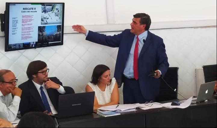 El fiscal y titular de la asociación de fiscales Ricardo Toranzos durante un alegato.