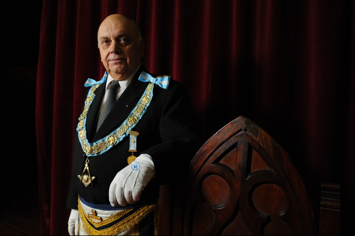 Nota Angel Clavero, gran maestro de la Logia Masonica Argentina. Foto: Mario Quinteros