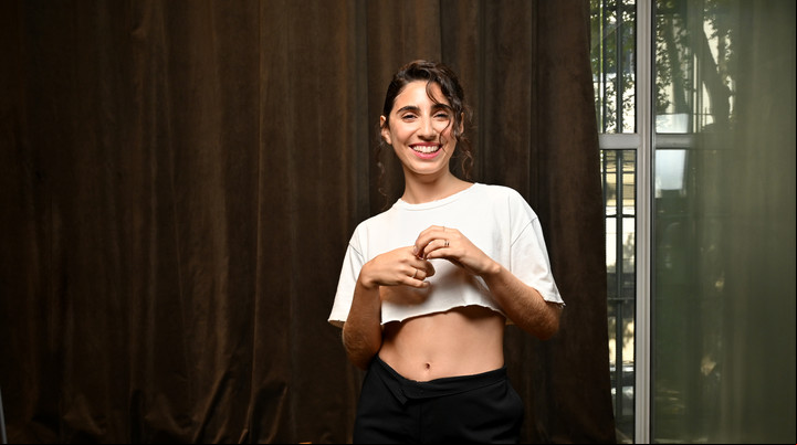 Se define artista interdisciplinaria, vegana y defensora de los derechos femeninos. Foto German Garcia Adrasti