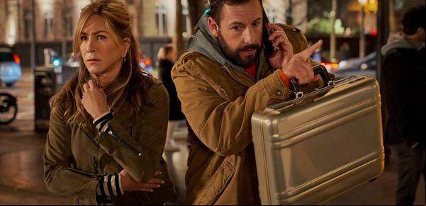 En Netflix, Misterio a la vista, la comedia con Jennifer Aniston y Adam Sandler cosida a medida