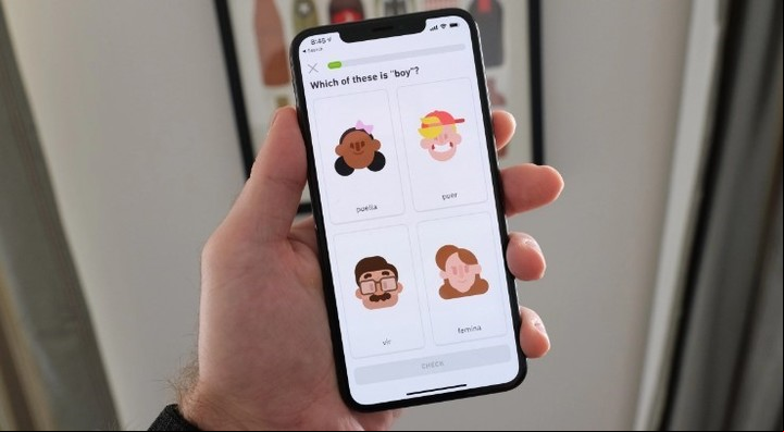 Duolingo, la app de idiomas.