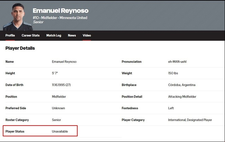 En la web oficial de Minnesota, la ficha de Bebelo está marcada: "no disponible". Foto captura web