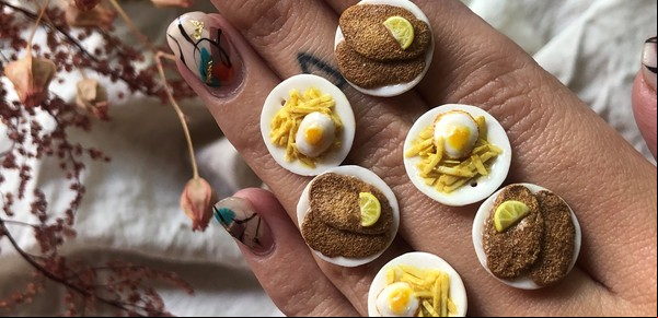 Mini esculturas de comida: diseña aros para homenajear al mejor plato familiar